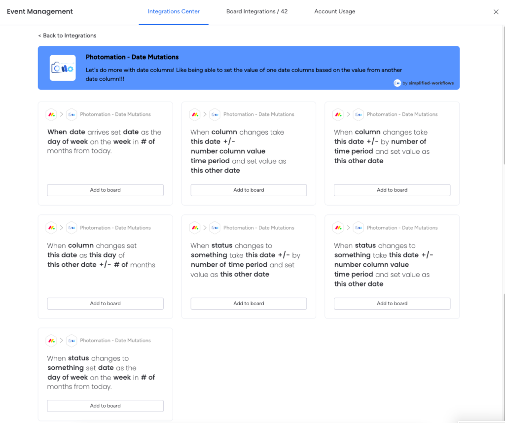 Photomation simplifiedworkflows
